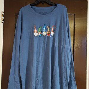 Life is Good Men's Peace Gnomes Long Sleeve Crusher Tee